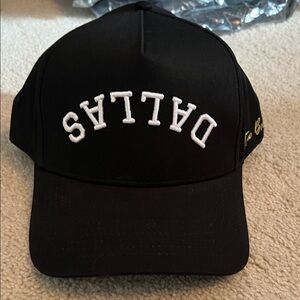 Dallas Embroidered Black Cap
